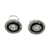 Oval Sapphire Diamond Earrings