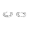 Twisted Diamond Hoop Earrings