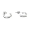 Channel Diamond Hoop Earrings