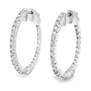 Diamond Hoop Earrings