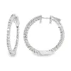 Diamond Hoop Earrings
