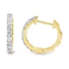 Diamond Huggie Hoop Earrings
