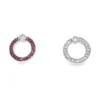 Circle Halo Stud Earrings