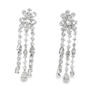Diamond Waterfall Dangle Earrings