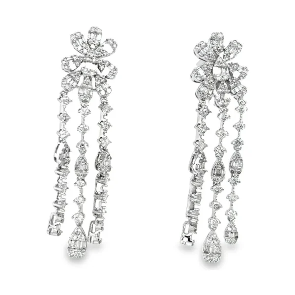 Diamond Waterfall Dangle Earrings