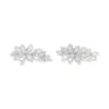 Cluster Diamond Dangle Earrings