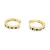 Diamond Sapphire Huggie Earrings
