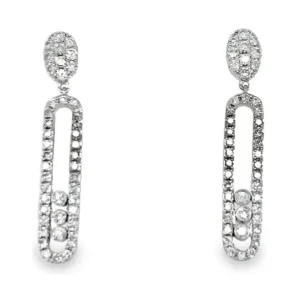 Oval Link Dangle Earrings