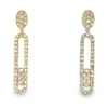 Oval Link Dangle Earrings