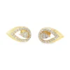 Teardrop Diamond Stud Earrings