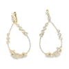 Diamond Teardrop Dangle Earrings
