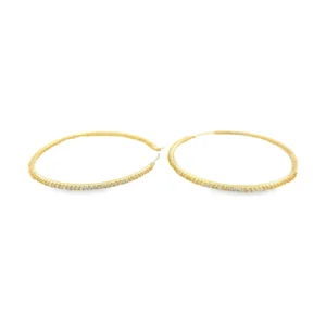 Diamond Hoop Earrings