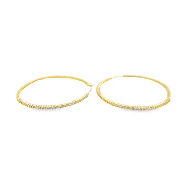 Diamond Hoop Earrings