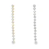 Diamond Linear Dangle Earrings
