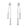 Teardrop Diamond Dangle Earrings