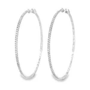 Diamond Hoop Earrings
