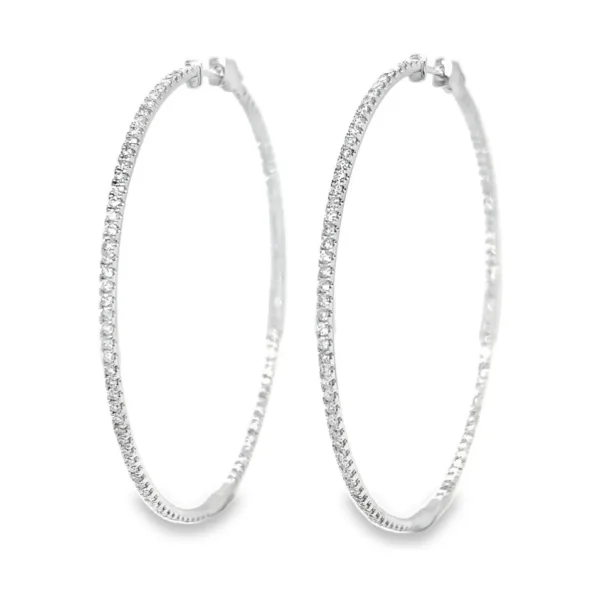 Diamond Hoop Earrings