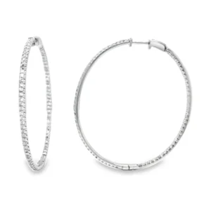 Diamond Hoop Earrings