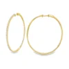 Diamond Large Hoop Earrings