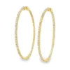 Diamond Large Hoop Earrings