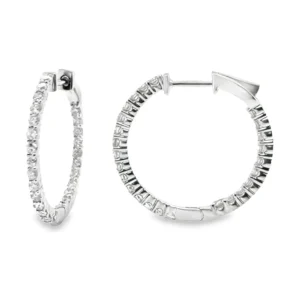Diamond Hoop Earrings