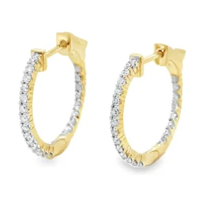 Diamond Hoop Earrings