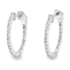 Diamond Hoop Earrings