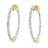 Diamond Hoop Earrings