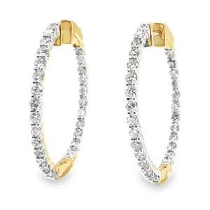 Diamond Hoop Earrings