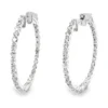 Diamond Inside Out Hoop Earrings