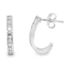 Diamond Channel Huggie Earrings