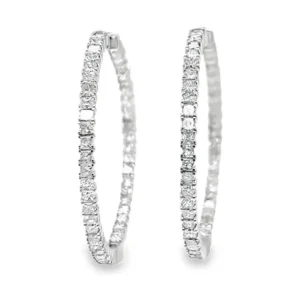 Diamond Hoop Earrings