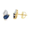 Pear Sapphire Stud Earrings
