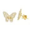Butterfly Diamond Stud Earrings