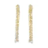 Baggette Diamond Dangle Earrings