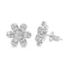 Floral Diamond Stud Earrings