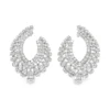 Diamond Cluster Dangle Earrings