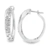 Diamond Pave Hoop Earrings