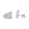 Diamond Cluster Stud Earrings