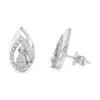 Teardrop Diamond Stud Earrings