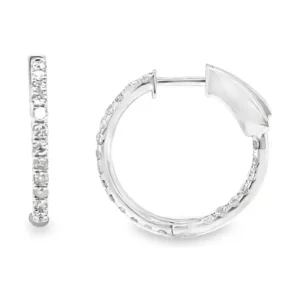 Diamond Hoop Earrings
