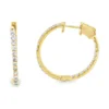 Diamond Inside Out Hoop Earrings