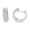 Diamond Huggie Hoop Earrings