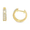 Diamond Huggie Hoop Earrings