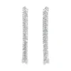 Baguette Diamond Dangle Earrings