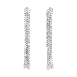 Baguette Diamond Dangle Earrings
