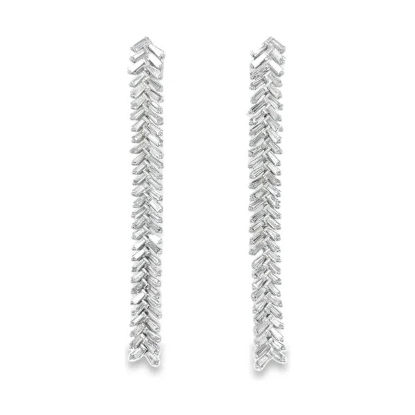 Baguette Diamond Dangle Earrings