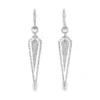 Geometric Diamond Dangle Earrings