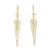 Geometric Diamond Dangle Earrings