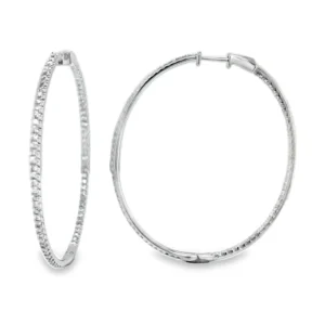 Diamond Hoop Earrings